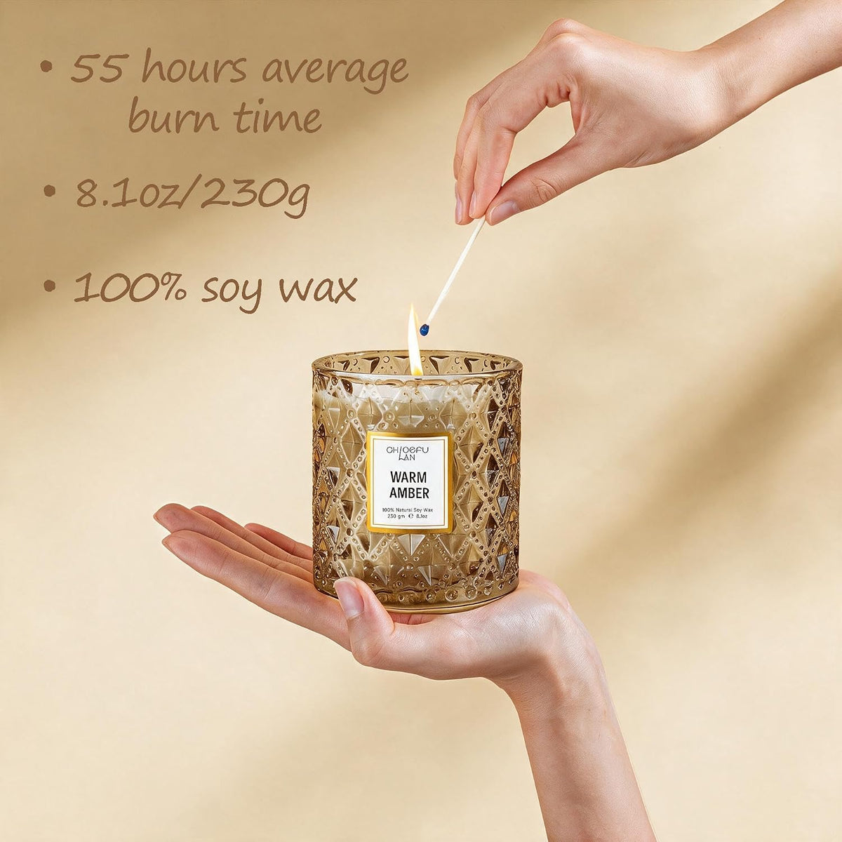 Chloefu LAN Amber Candles