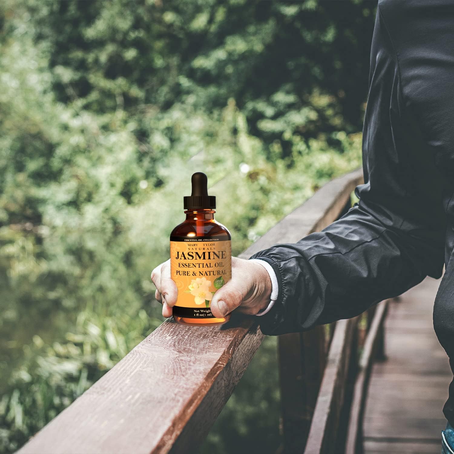 Jasmine Essential Oil (1 oz), Premium Therapeutic Grade, 100% Pure and Natural, Perfect for Aromatherapy, and Much More by Mary Tylor Naturals