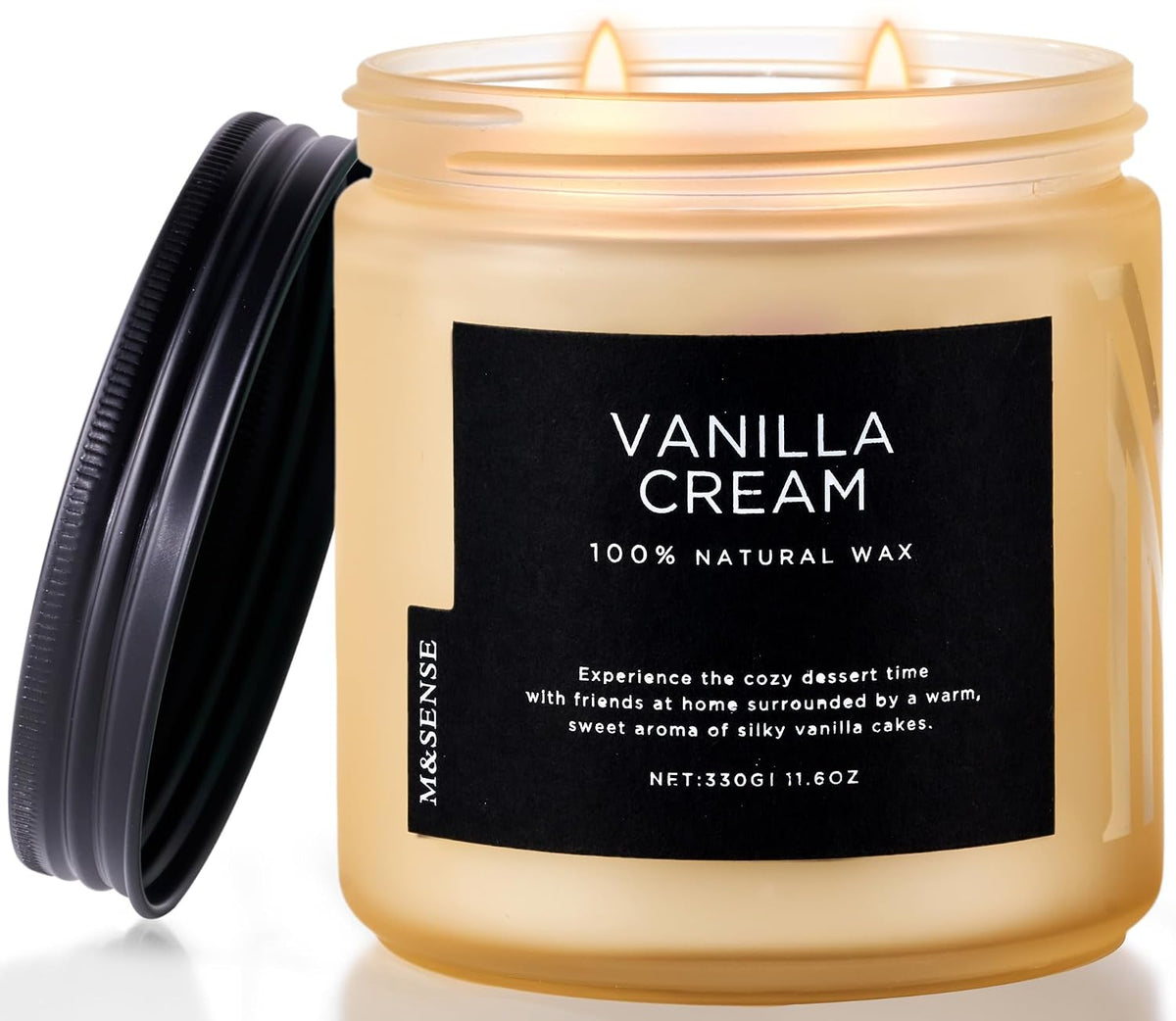 M&SENSE Vanilla Scented Candles for Home