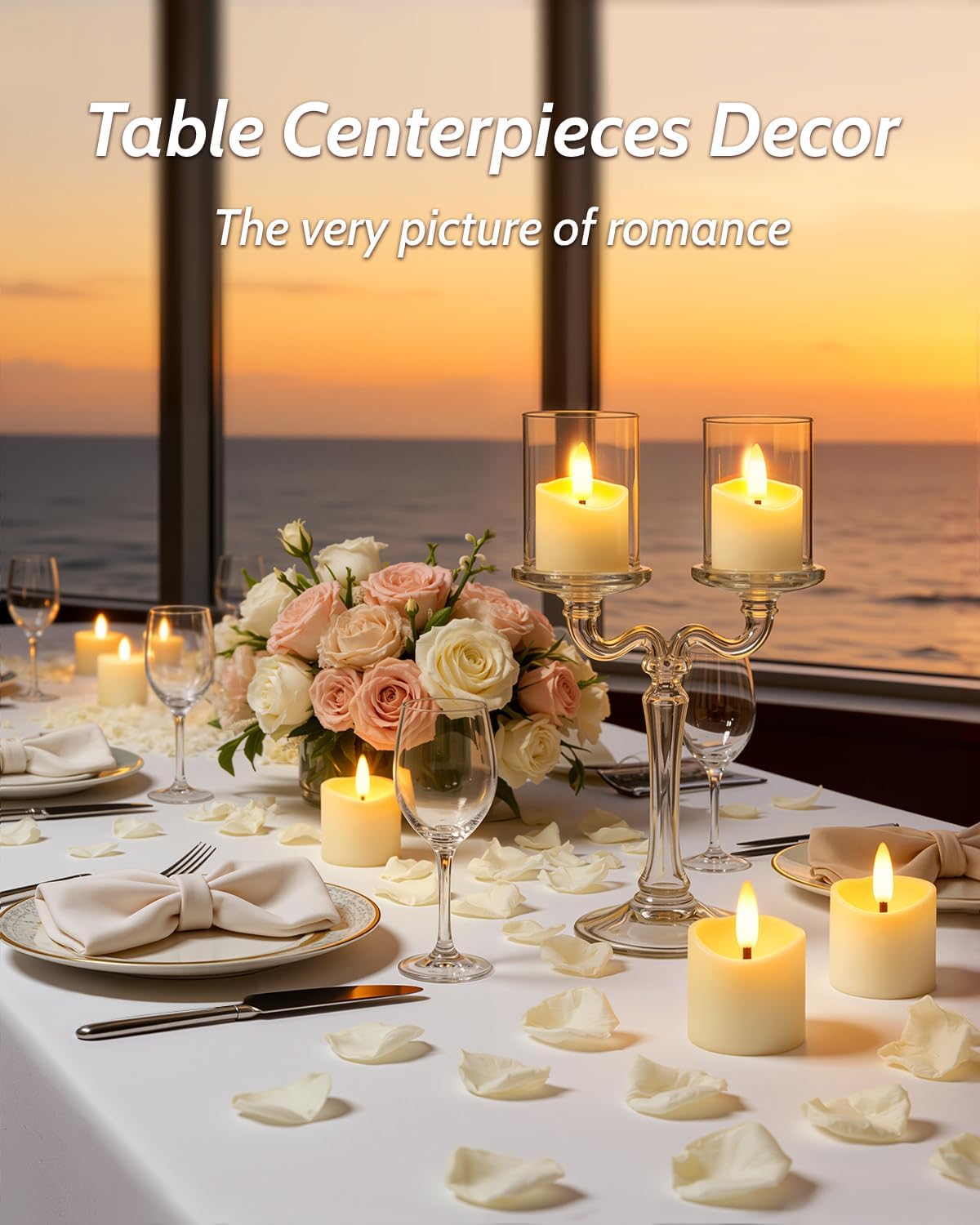 Rechargeable Flameless Candles with Remote Timer, 1.5"x2" LED Votive Fake Candles, Flickering Tea Lights Candles Battery Operated for Wedding Party Windows Table Home Decor (6 Pack)