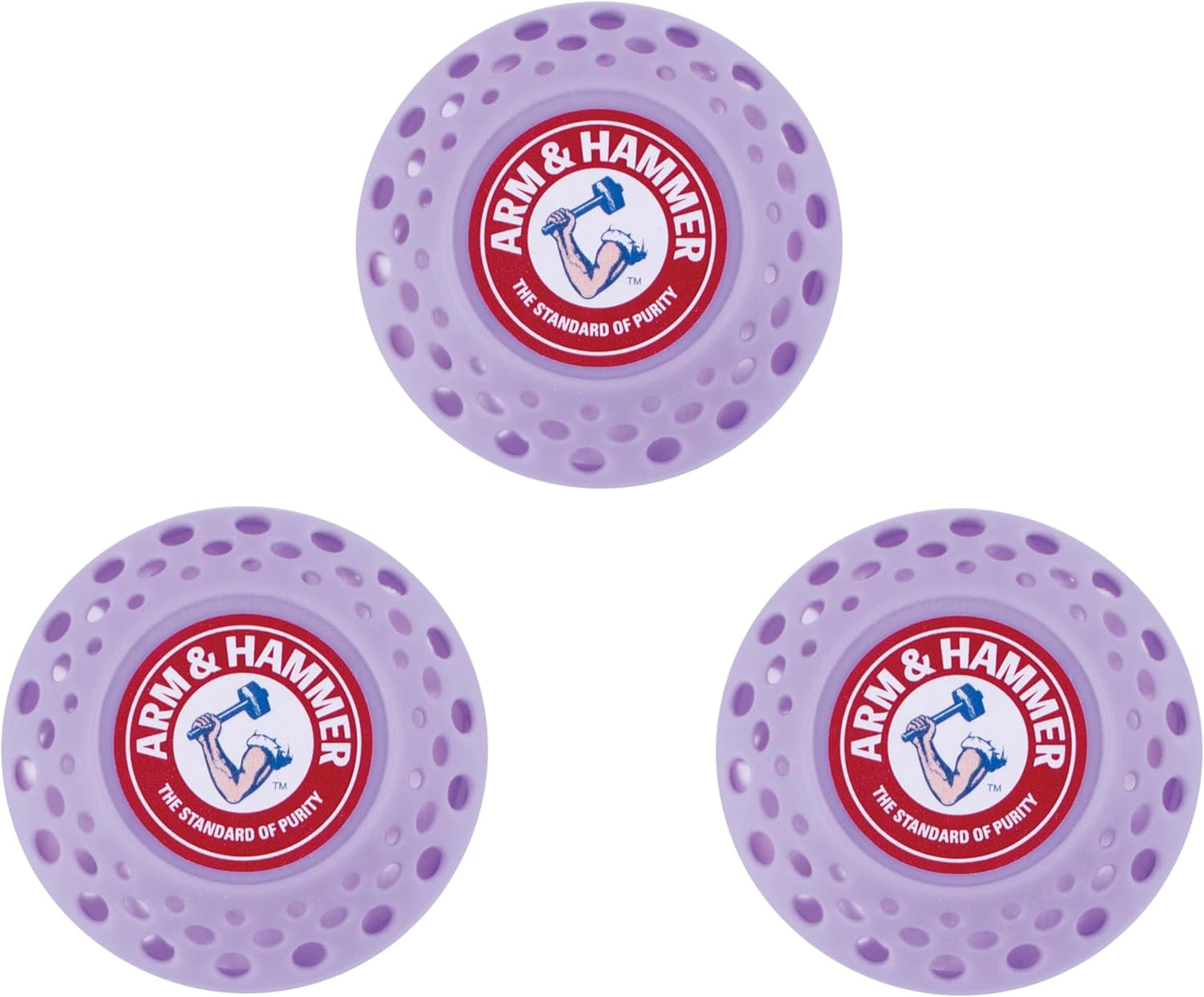 Arm & Hammer OdorBusterz® Odor Eliminator Balls, Lavender, 3 Count – Baking Soda Odor Control for Closets, Drawers, Hampers & Small Spaces