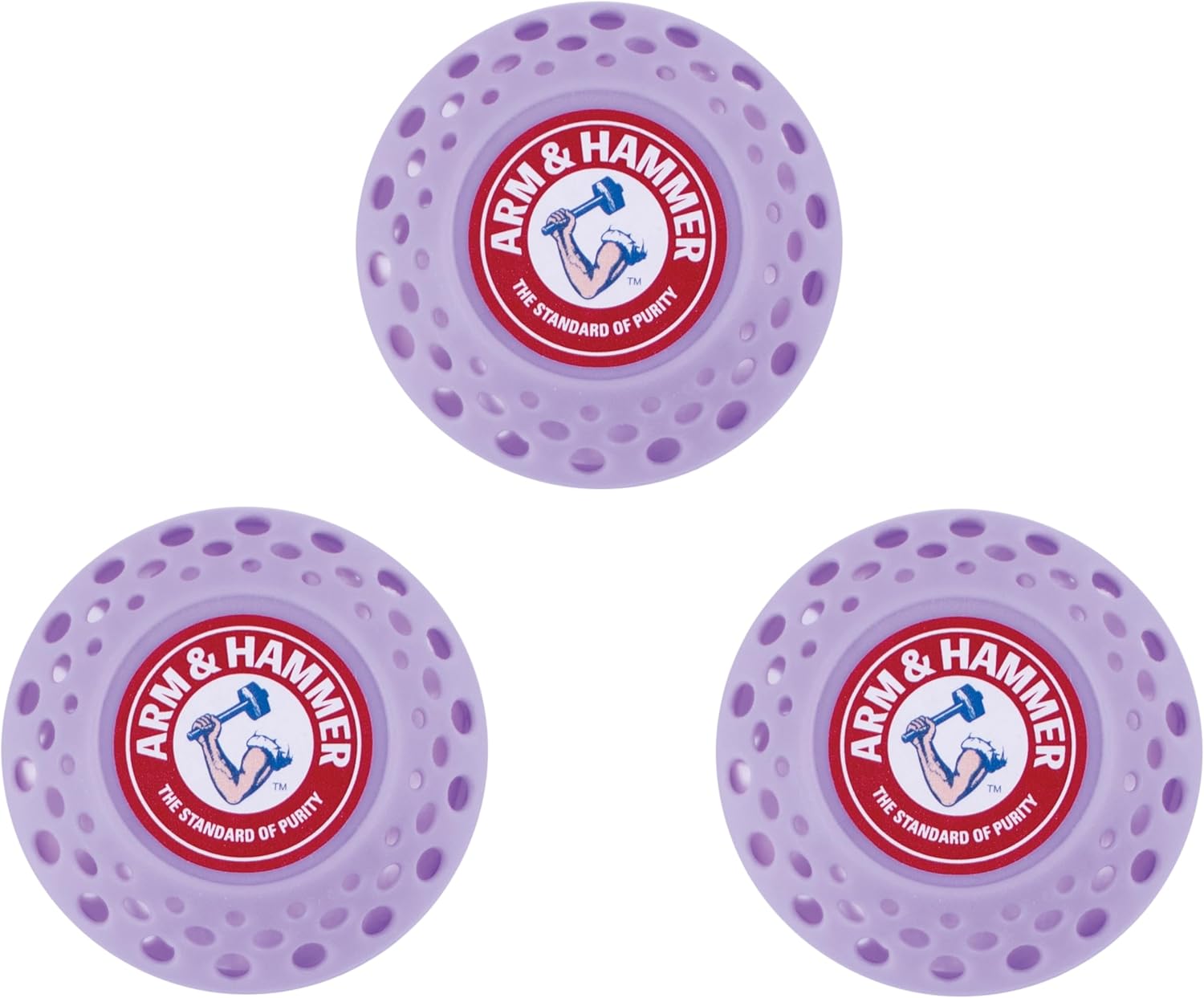 Arm & Hammer OdorBusterz® Odor Eliminator Balls, Lavender, 3 Count – Baking Soda Odor Control for Closets, Drawers, Hampers & Small Spaces