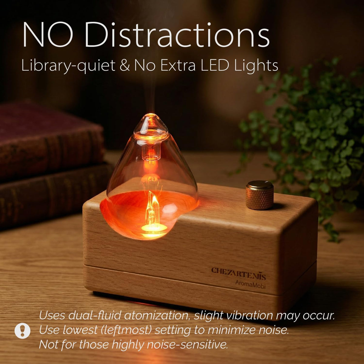 Waterdrop Waterless Essential Oil Diffuser for Aromatherapy