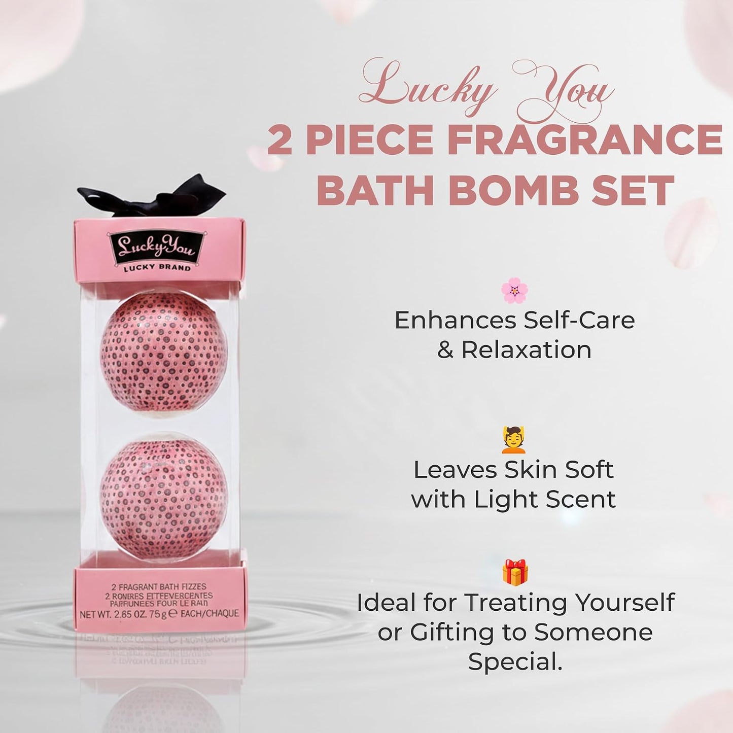 Lucky You for Women/Lucky Brand 2 Fragrant Bath FIZZES Set (W)