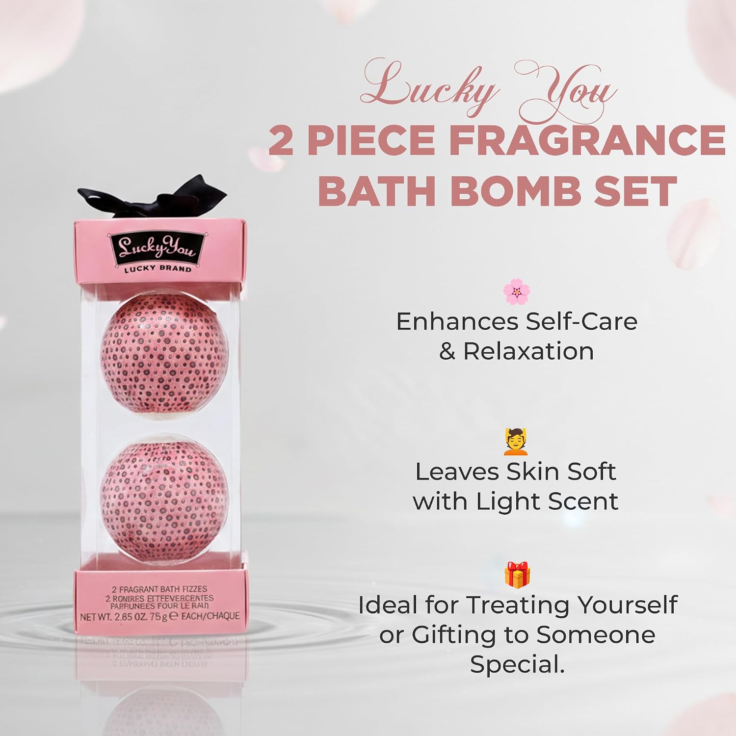 Lucky You for Women/Lucky Brand 2 Fragrant Bath FIZZES Set (W)