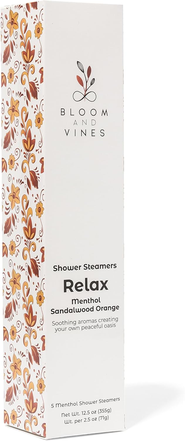 Shower Steamers, Relax - Menthol Sandalwood Orange