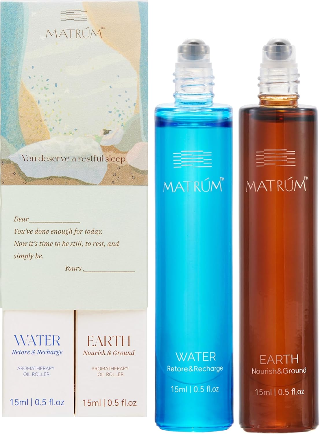 MATRUM Massage Oil Roll On Five Element (Water + Earth)