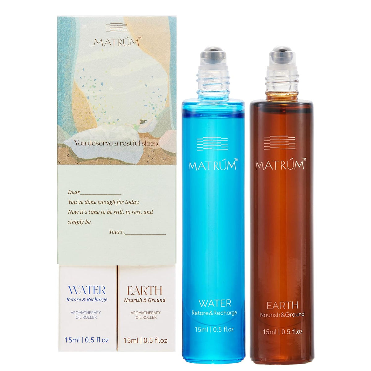 MATRUM Massage Oil Roll On Five Element (Water + Earth)