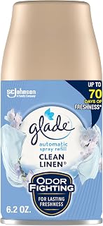 Glade Automatic Spray Refill, Air Freshener for Home and Bathroom, Clean Linen, 6.2 Oz