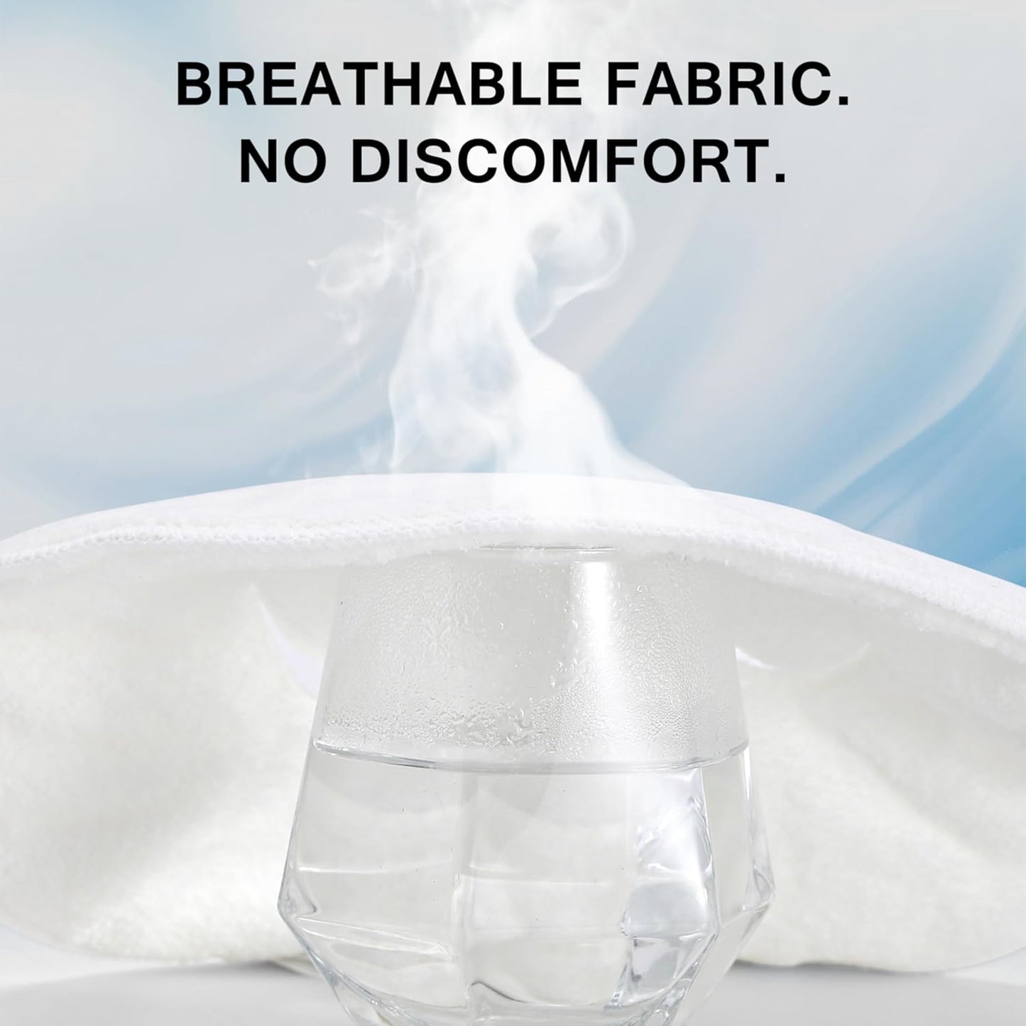 Face Steam Towel with Headband. Reusable Facial Steamer Spa Towels for Women Girls. 2-in-1 Care. Steam Serum Cream Absorption. Cool Calming Moisturizing
