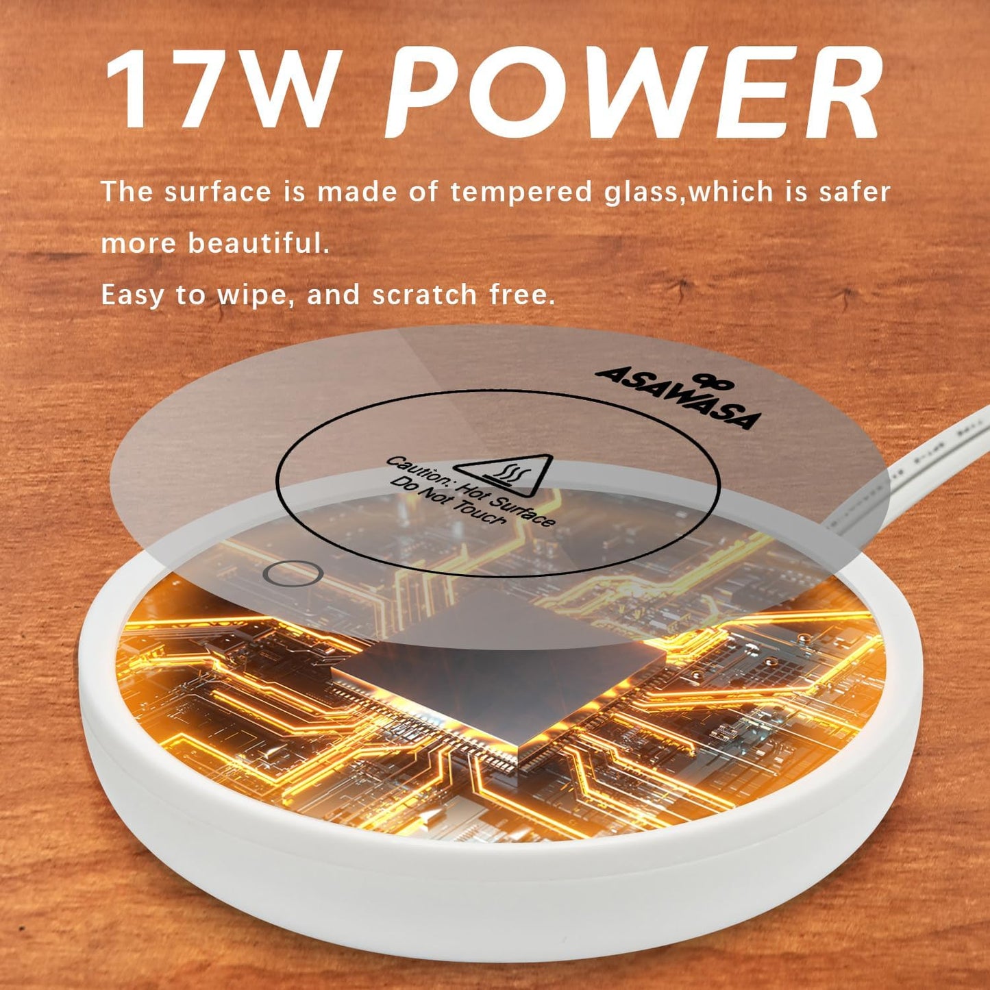 ASAWASA Smart Candle Warmer for Large Jar, Coffee Mug Warmers, with Gravity Switch Auto Shut-On/Off, Safely and evenly Release The Aroma, Keep The Drink at a Pleasant Temperature, A Thoughtful Gifts