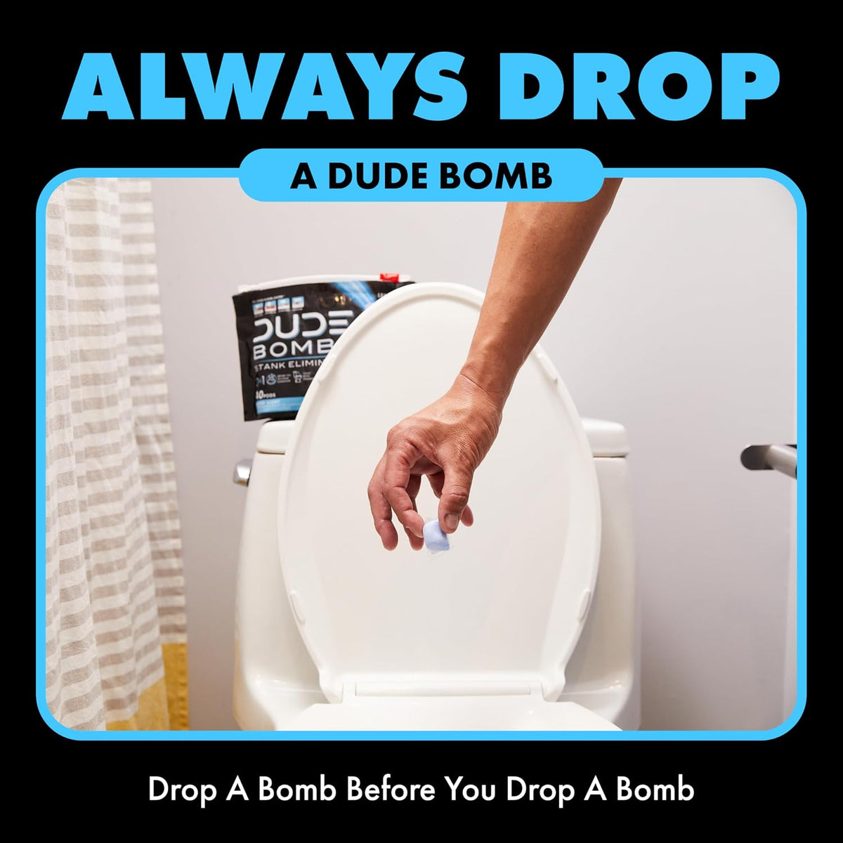 DUDE Wipes DUDE Bombs Toilet Bowl Stank Eliminator, Air Freshener, 40 Count