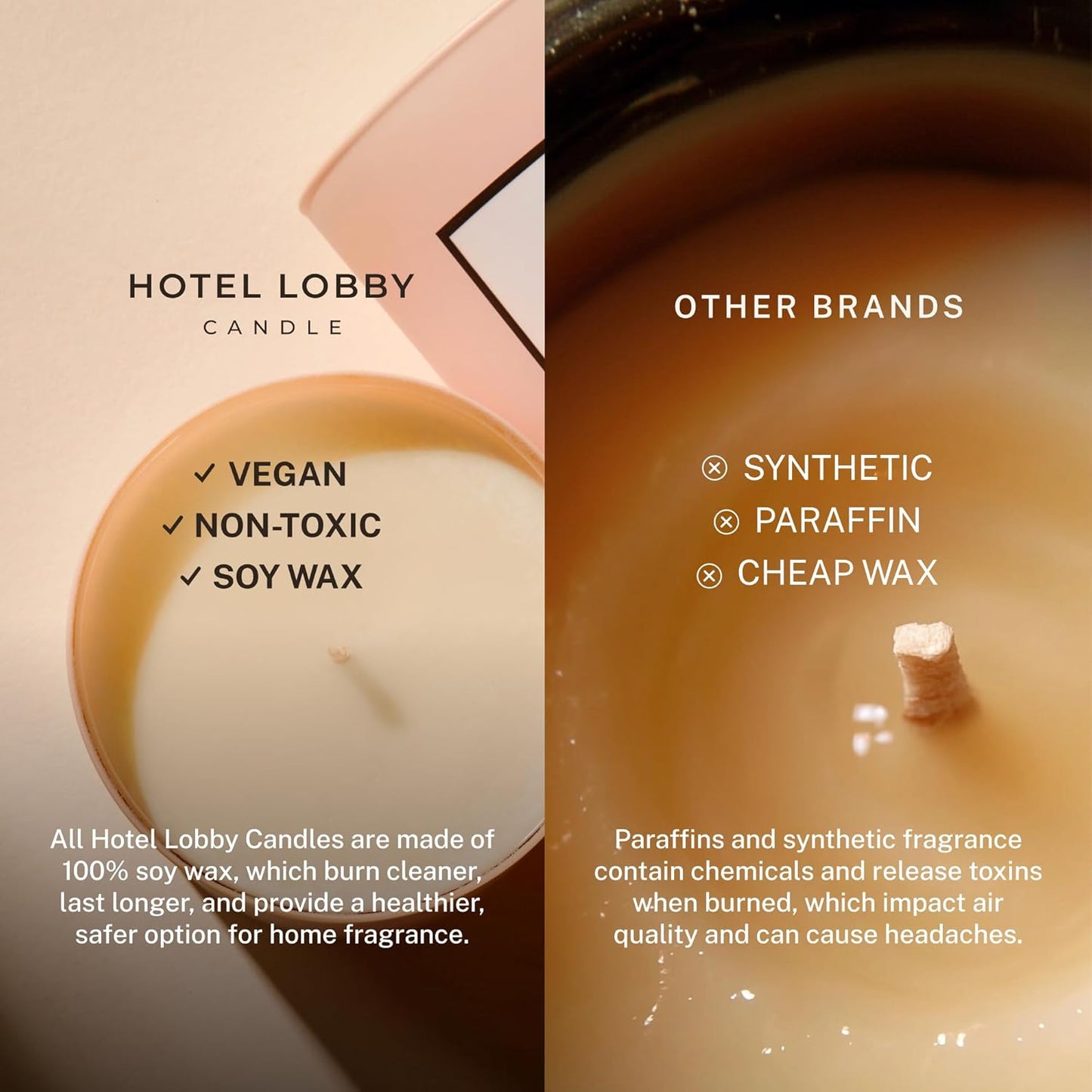 Hotel Lobby Aspen Candle – Luxury Hand-Poured 9.75oz Soy Wax with Cedarwood, Leather, Golden Embers, Smoke, and Pine – Infused with Essential Oils, 65-Hour Burn Time, Reusable Vessel, Clean Burn
