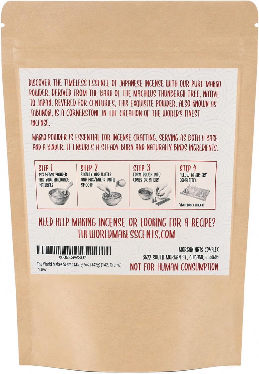 Japanese Makko Powder for Incense Making