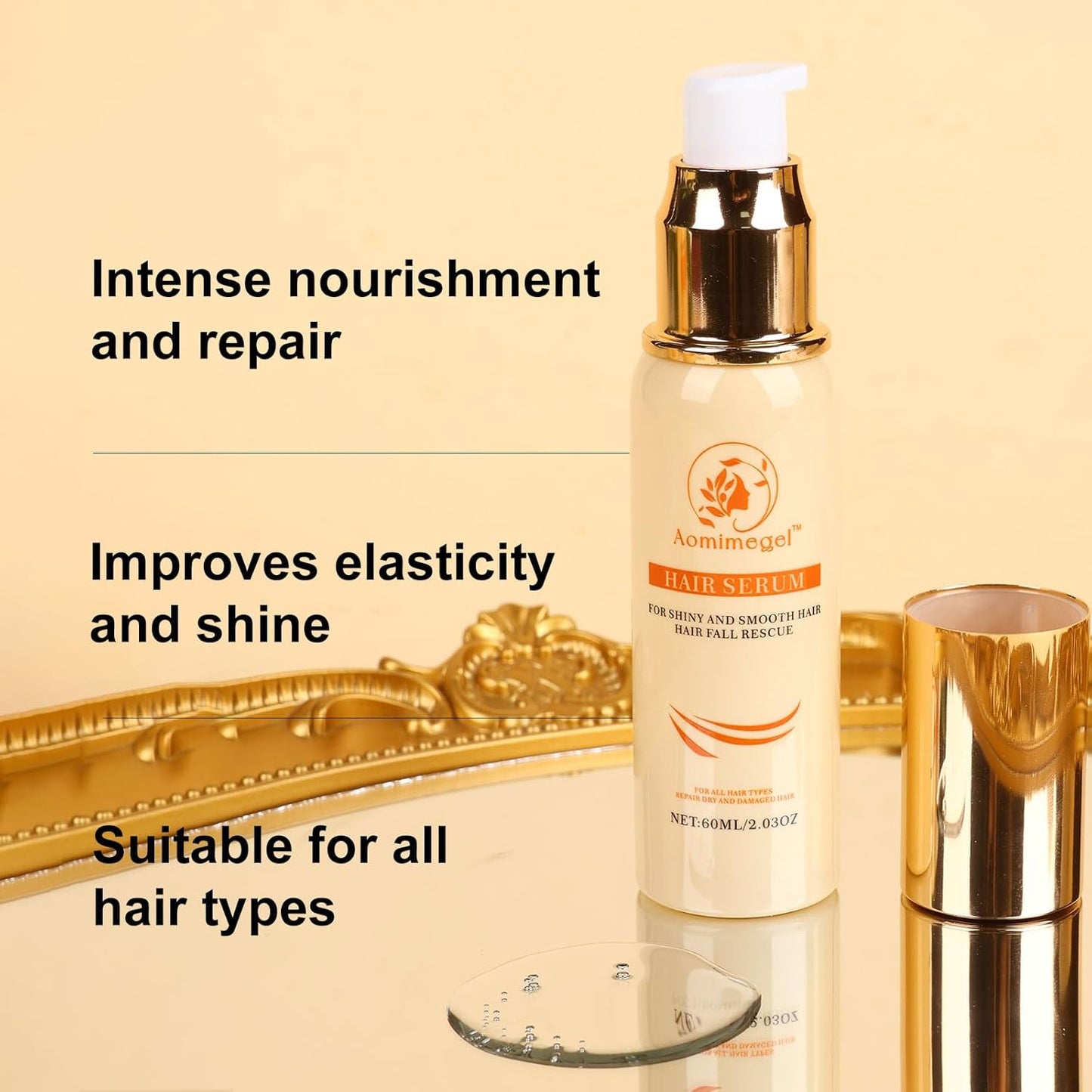 Hair Mask Argan Oil Set Deep Repair Conditioning Collagen Hair Treatment for Dry and Damaged Hair All Hair Types 16.9 fl oz + 2 fl oz