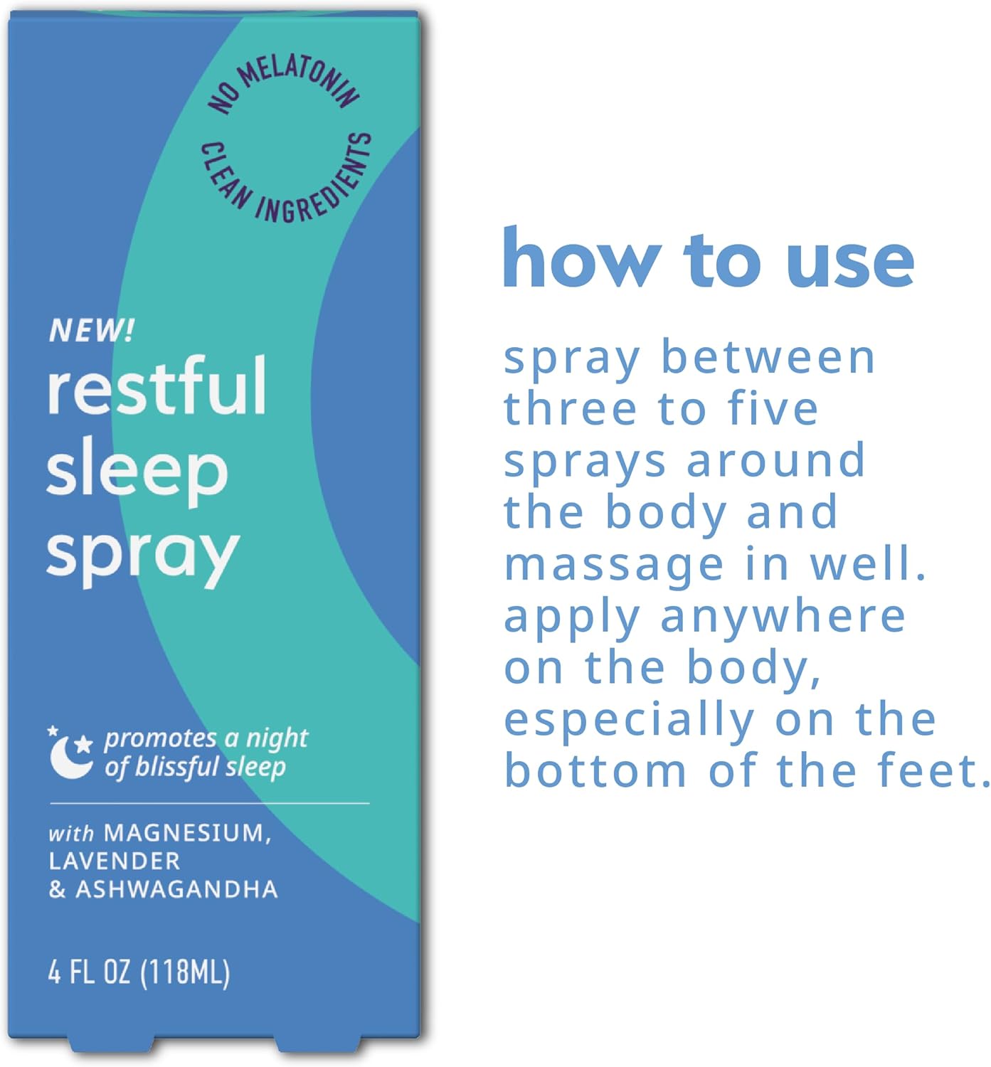 Plus One Blissful Sleep Spray – Magnesium, Lavender & Ashwagandha for Relaxation, Calm & Rest – Hormone-Free, Fragrance-Free, Menopause-Friendly Aromatherapy Mist