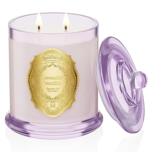 M&SENSE Lavender Vanilla Candles for Home Scented