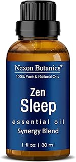 Zen Sleep Essential Oil Blend 30 ml - Lavender & Rosemary Relaxing Oil for Diffusers & Humidifiers - Calming Aromatherapy for Peaceful Sleep - Nexon Botanics