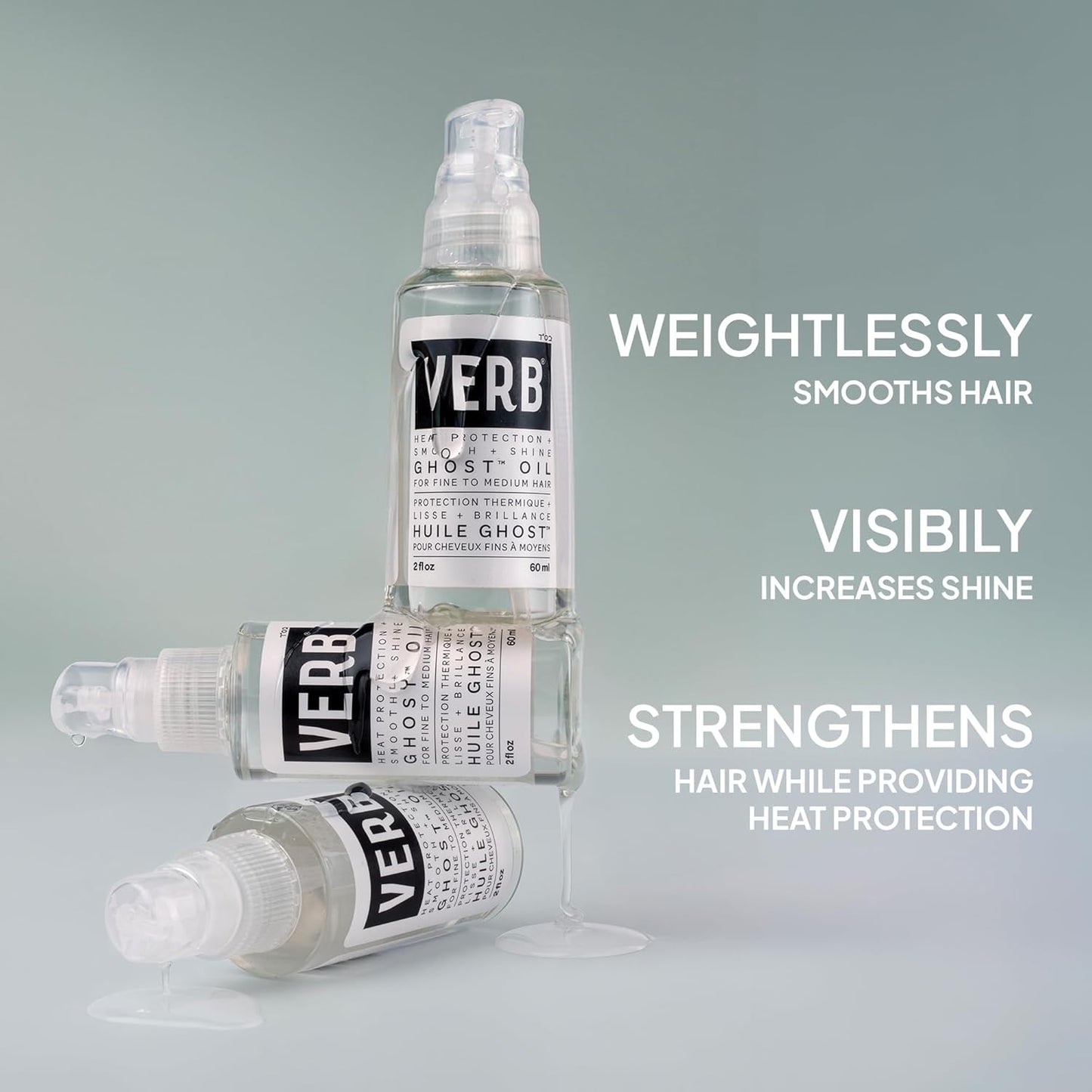 VERB Ghost Oil - Weightless Hair Oil for Fine to Medium Hair - Smooths Frizz, Adds Shine - No Parabens, Gluten or Harmful Sulfates