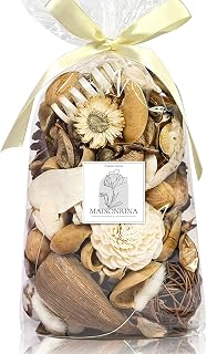 Large Potpourri Bag,Magnolia Scented Potpourri Bowl Filler, White Decorative Dried Flower, Bathroom Vase Decor(20 oz)