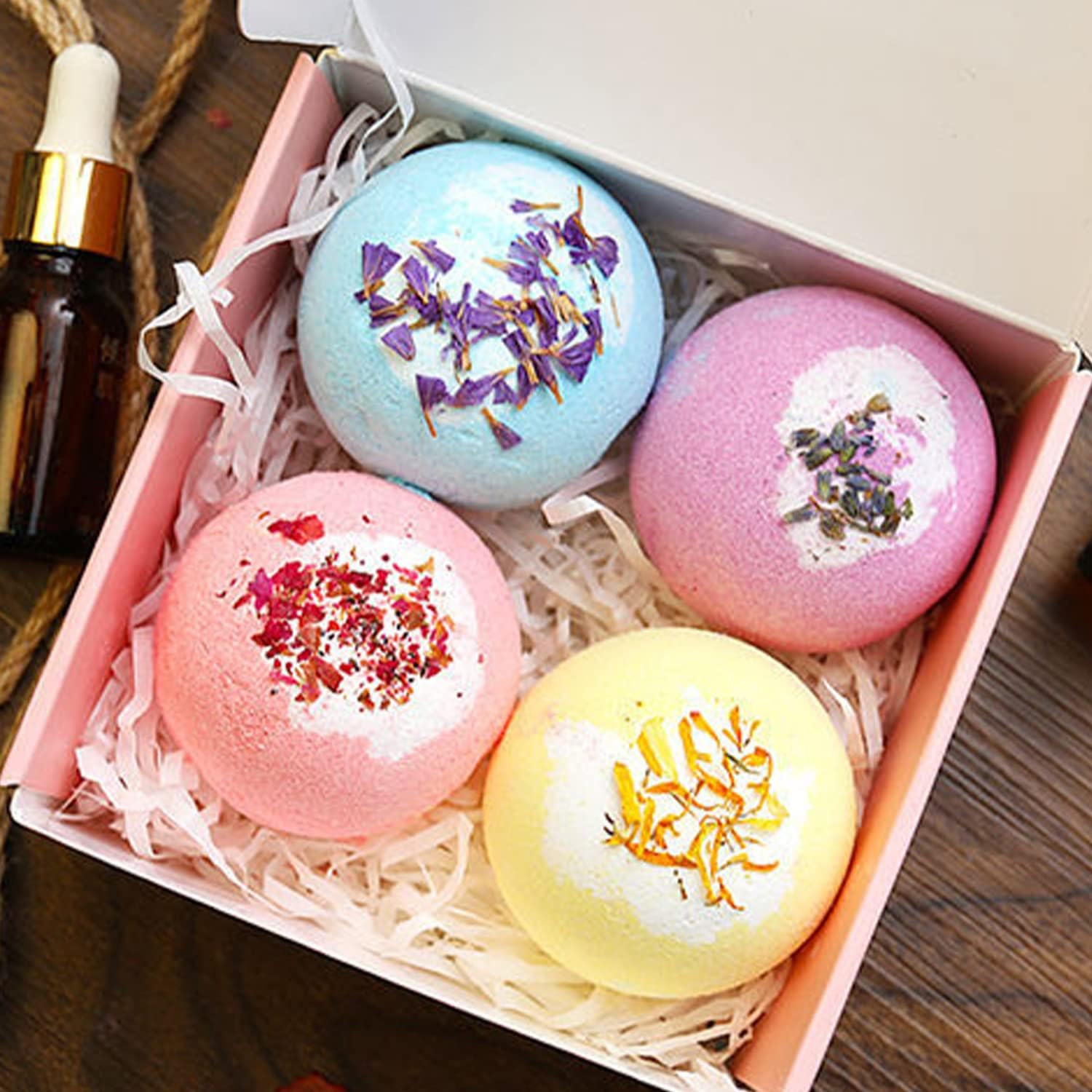 Shower Tablets Aromatherapy Shower Tablets, Aromatherapy Bath Salt Tablets to Control Oil and Exfoliate and Moisturise The Skin Shower Vapor Tablets Shower Steamers for Sinus Relief