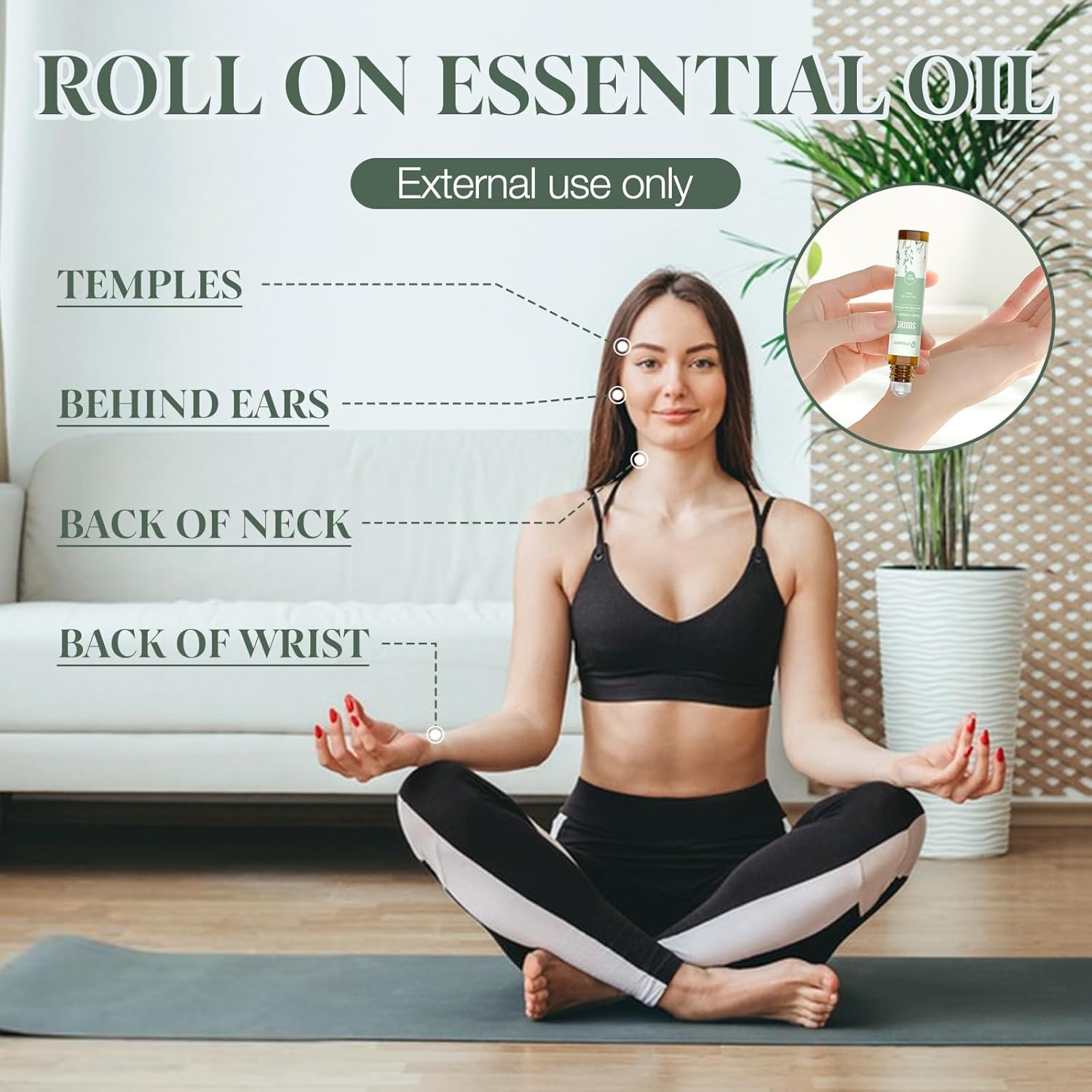 Essential Oils Roll On Set 12 Pack -(Calm, Renew, Soothe, Dream, Head Ease, Frankincense & Myrrh) Relaxation Self Care Gifts,Aromatherapy Oil with Roller Ball - Stress Relief Gifts for Women and Men