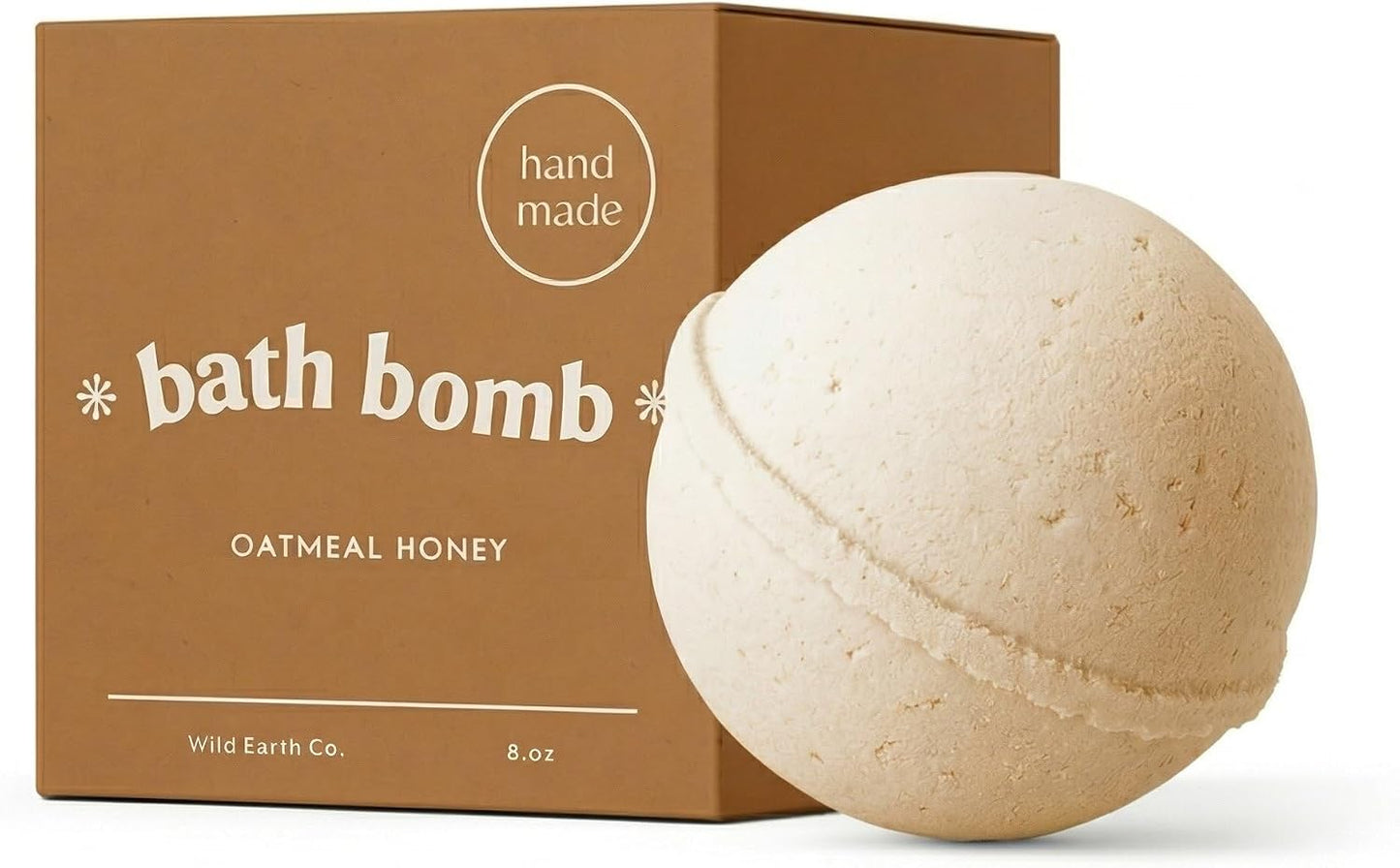 Unboxme Gifts Bath Bombs for Women - 4 Pack Large 8 oz Shea Butter Spa Gift Set, Moisturizing Fizzy Bath Bombs, Oatmeal Scent
