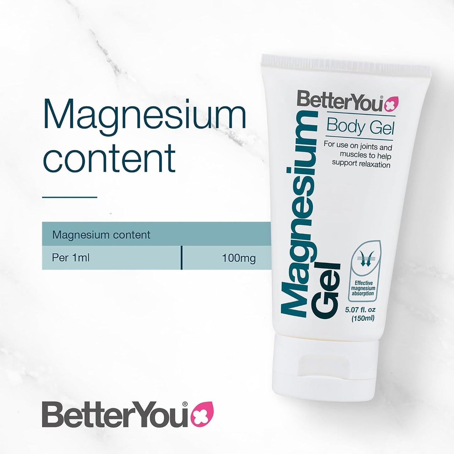 BetterYou Original Flakes with Gel Bundle - Magnesium Flakes and Magnesium Body Gel - Bath Salts and Body Moisturizer - Soothe Tired Muscles - 2 pc