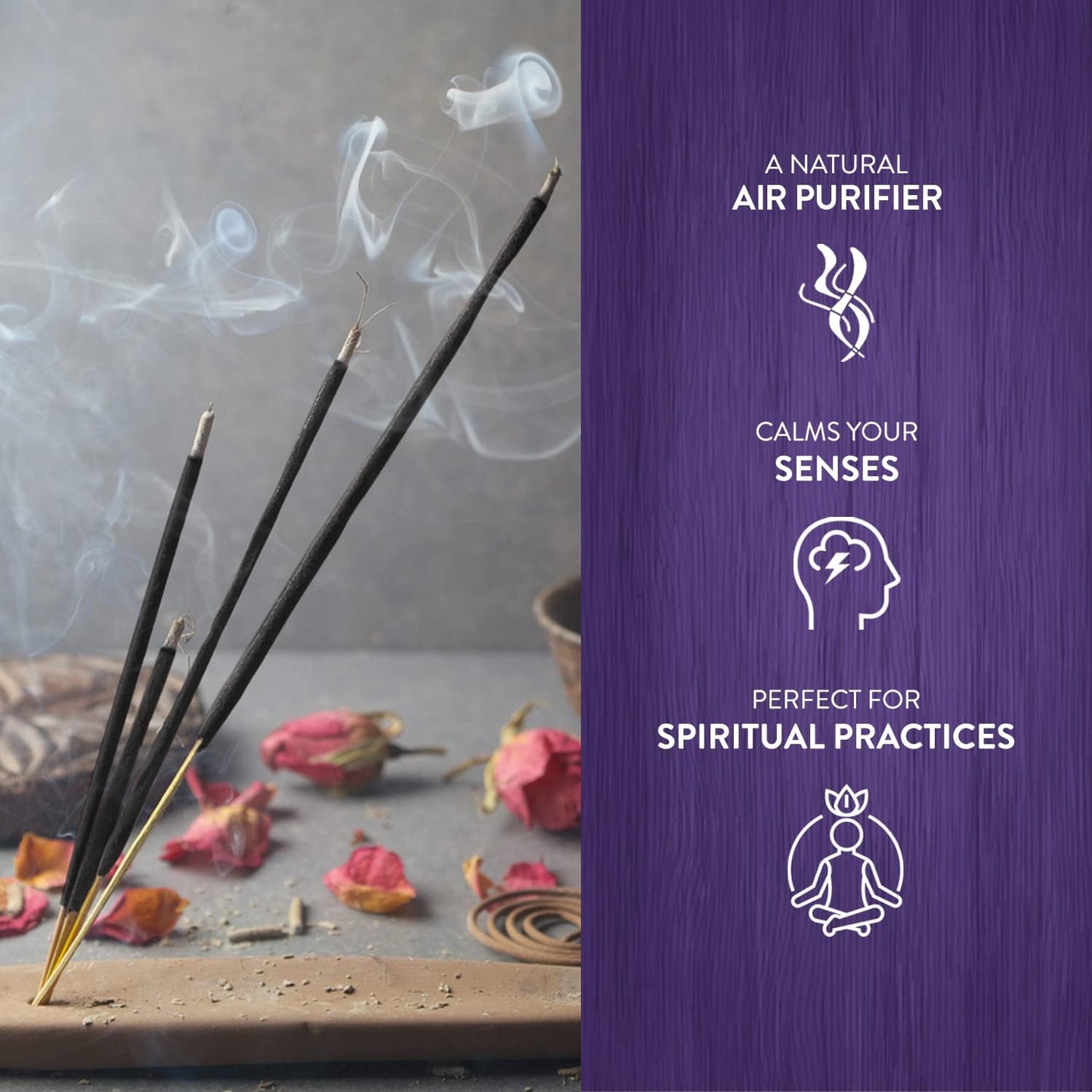 HEM Lavender Incense Sticks – Pack of 120 | Hand-Rolled in India | Soothing Floral Aroma for Relaxation, Stress Relief, Meditation, Yoga, Prayer & Home Fragrance
