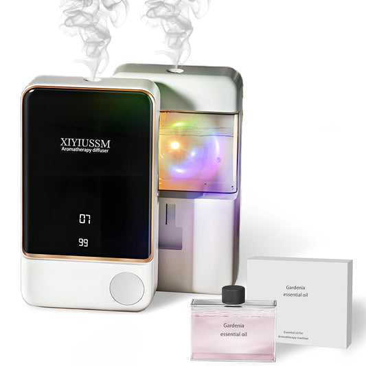 Waterless Essential Oil Diffuser for Home & Office Cordless Battery Operated Aroma Diffuser with 7 Mist Levels