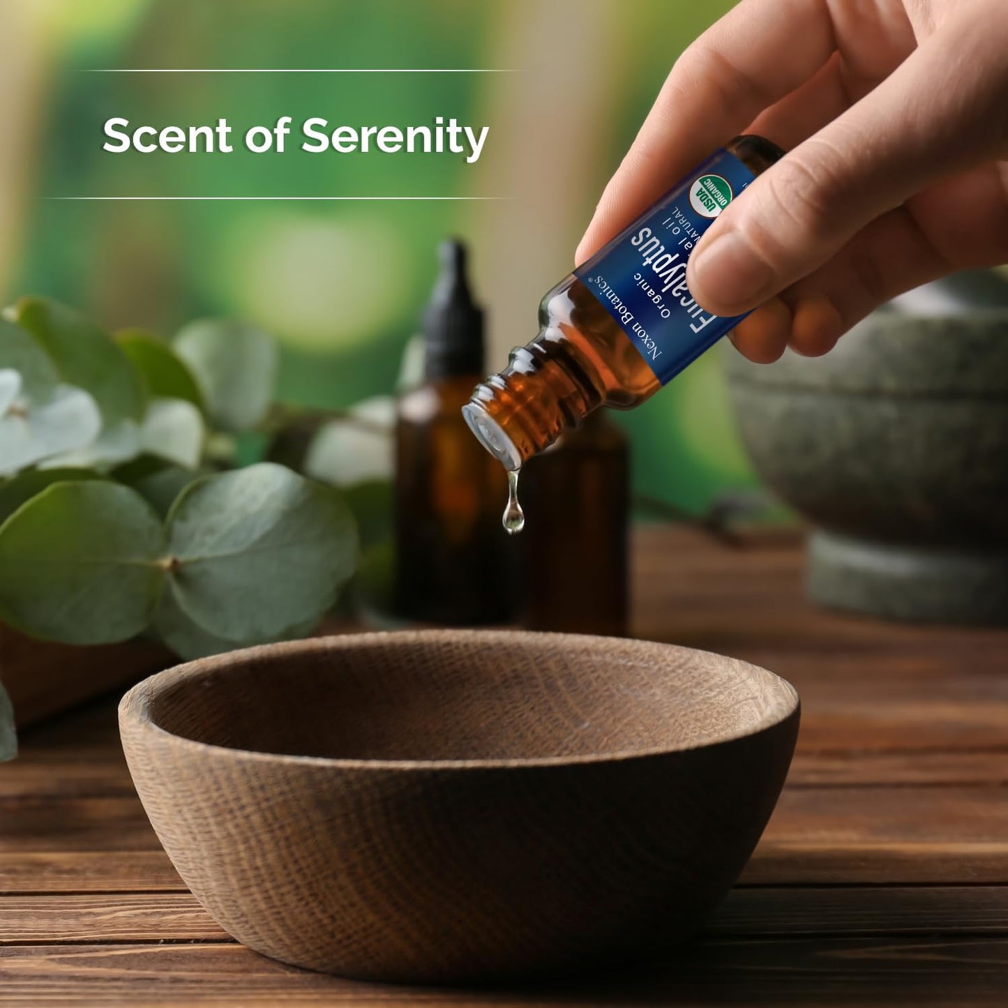 Organic Eucalyptus Essential Oil 30 ml - Pure, Natural Oil for Aromatherapy, Diffusers, DIY, Candle and Soap Making Scent - Nexon Botanics
