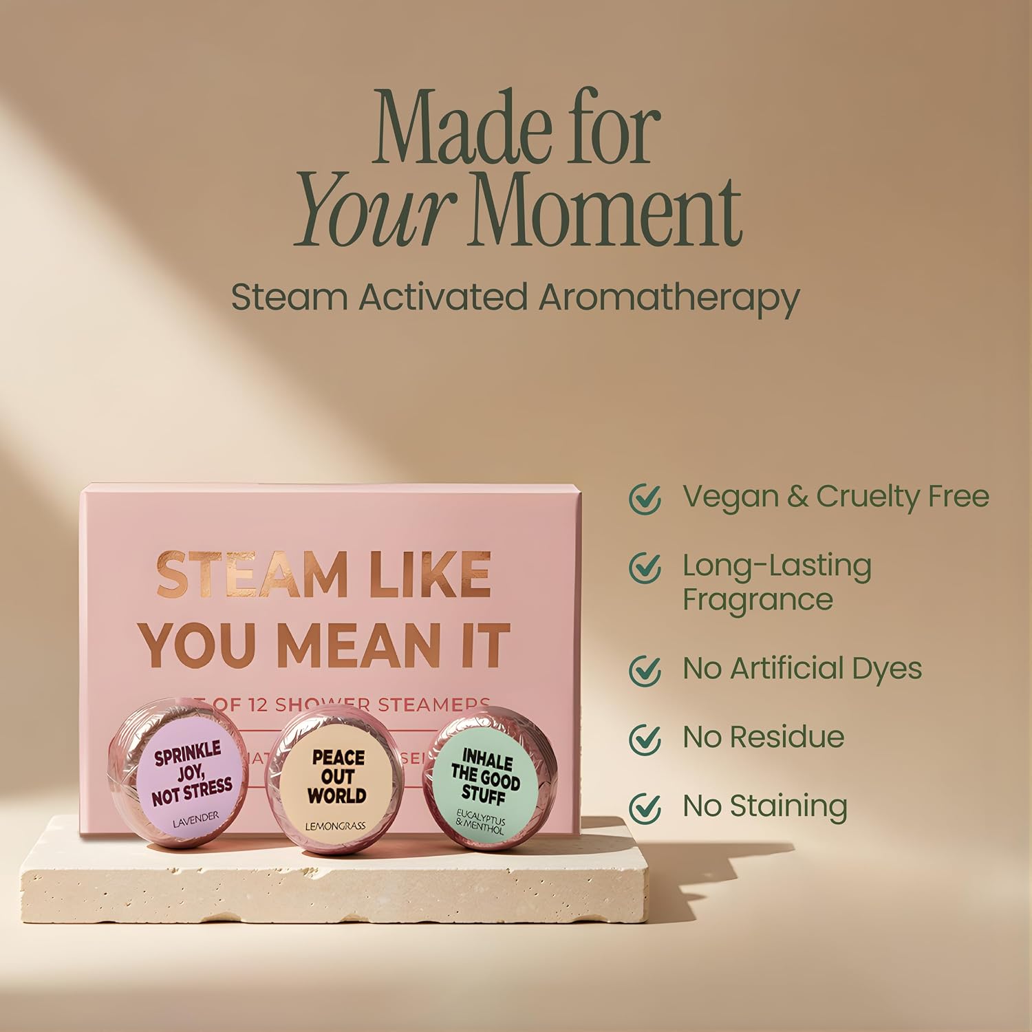 MESMOS 12 Assorted Shower Steamers Aromatherapy, Self Care Gifts for Women, Stress Relief Relaxation Spa Gifts, Spa Day Essentials Accessories, Self Care Set, Aromatherapy Shower Steamer for Women