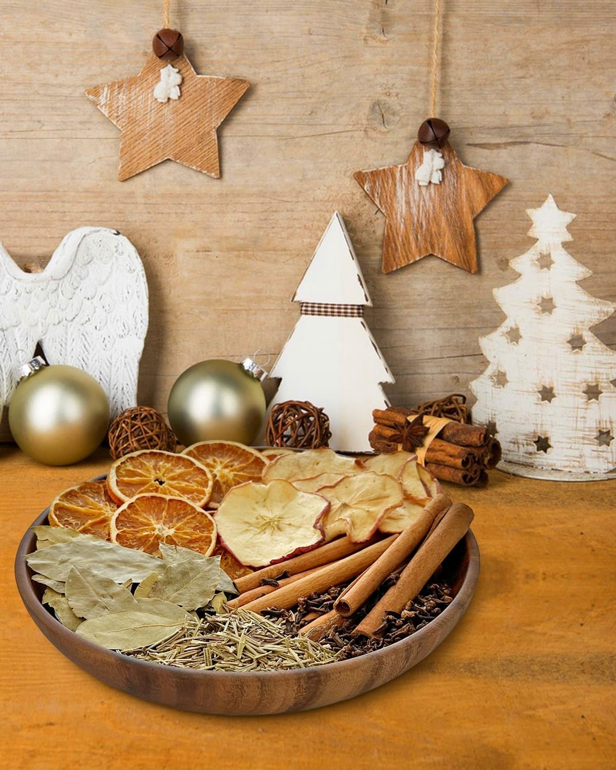 Christmas Simmering Potpourri- Apple, Orange, Clove, Cinnamon, Rosemary & Bay Leaf, Fall Scents Fragrance Stovetop Potpourri, Perfect Christmas Blend House Warming Hostess Gift (Abundance)