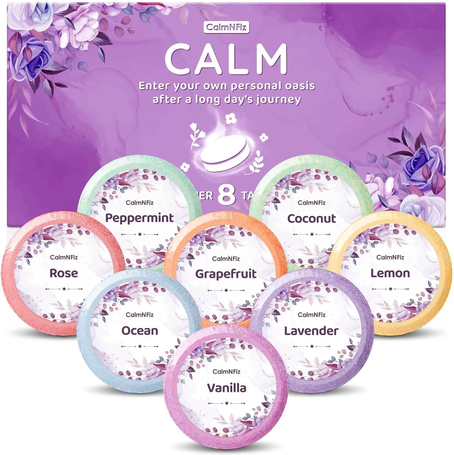 Shower Steamers 8 Pack - Organic & Natural Essential Fragrances for Teens and Adults - Mother's Day, White Elephant, Birthday Gifts for Women Teen Girls, Mom, Wife, GirlfriendWho Have Everything