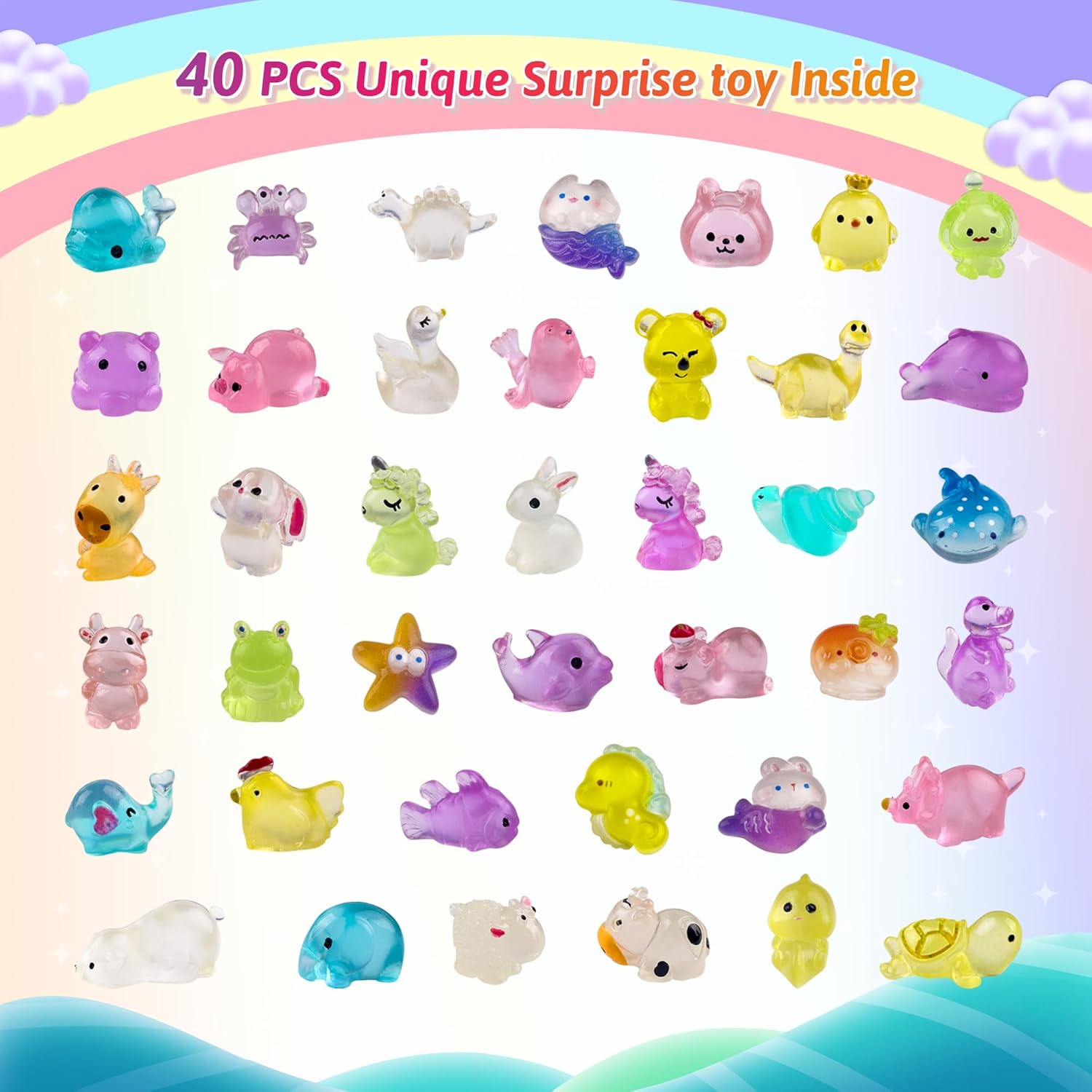 Bath Bombs for Kids with Toys Inside - 40 Pack Surprise Organic Natural Bath Bombs (Dino/Unicorn/Marine) for Boys & Girls, Perfect Christmas or Birthday Gift Set, Fun Toddler Toys for Children's Gifts