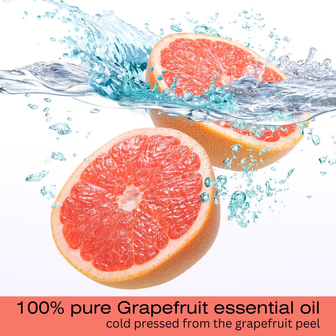 GreenHealth Grapefruit Essential Oil Pink – 32 fl oz (946 ml) – 100% Pure Therapeutic Grade – Aluminum Bottle with Plug Cap – Natural Aromatherapy Oil Bulk Size