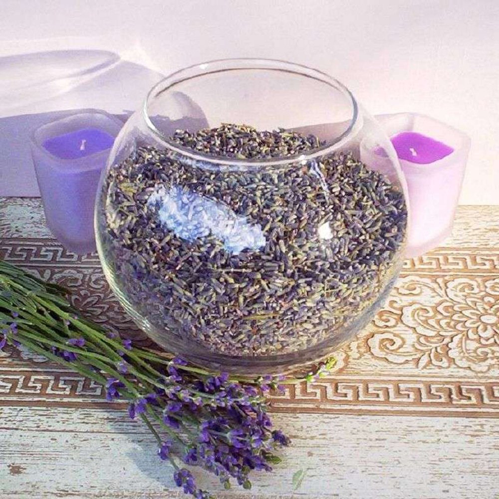 TooGet French Lavender Buds Top Grade Dried Lavender Flower 100% Pure and Natural Flowers Fresh Fragrance Large Resealable Bag - 4 OZ