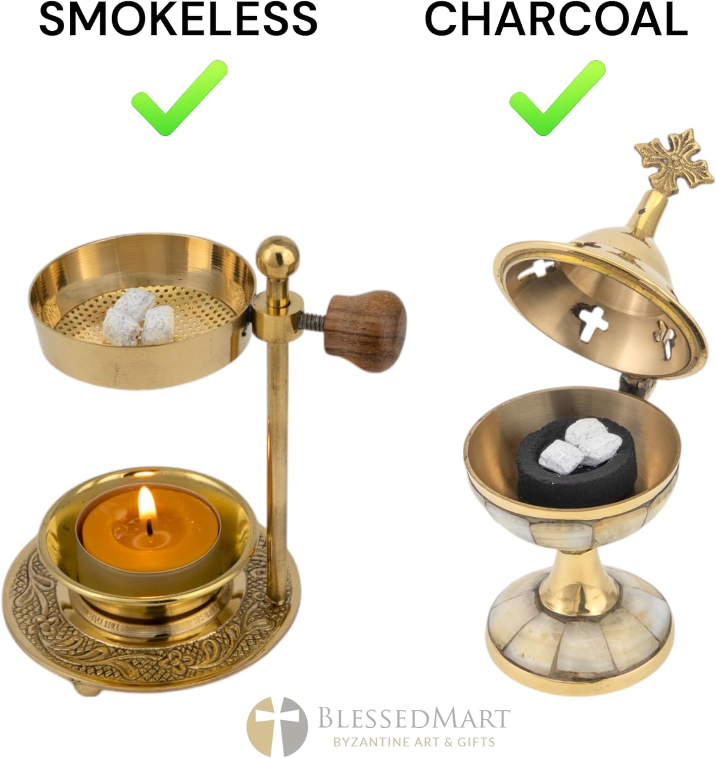 Orthodox Incense - Premium Scented Incense Handmade by Monks in Greece | Church or Home Use, Athonite Style (Wild Rose, 30g (1.06 oz))