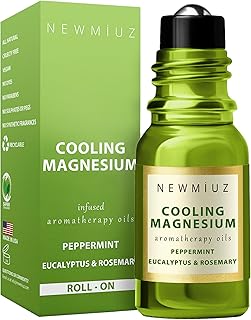Migraine Roll on Stick Tension Headache Relief Magnesium Cooling Peppermint Eucalyptus Essential Oil Sinus Aromatherapy Roller Natural Self Care Gift