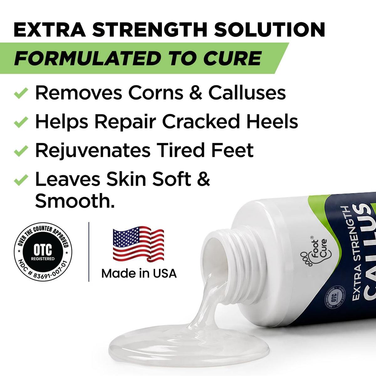 Tea Tree Callus Remover Gel &amp; Foot Soak, Foot Cream for Dry Cracked Feet