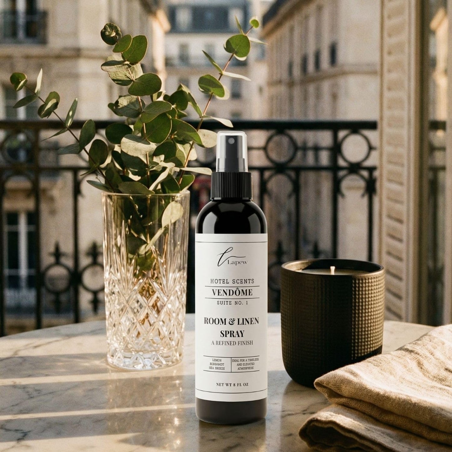 Lapew Hotel Scents Luxury Room Spray | Vendôme Suite 1 | Inspired by the Ritz-Carlton | Linen Spray Air Freshener & Fabric Spray | 8 fl oz