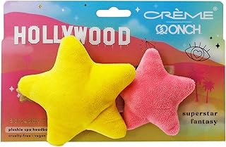 The Crème Shop x ONCH Teddy Headband - Spa Headband for Skincare, Face Masks, Washing Face, Makeup and Bathing - Soft, Gentle Material for All Skin Types (Superstar Fantasy)