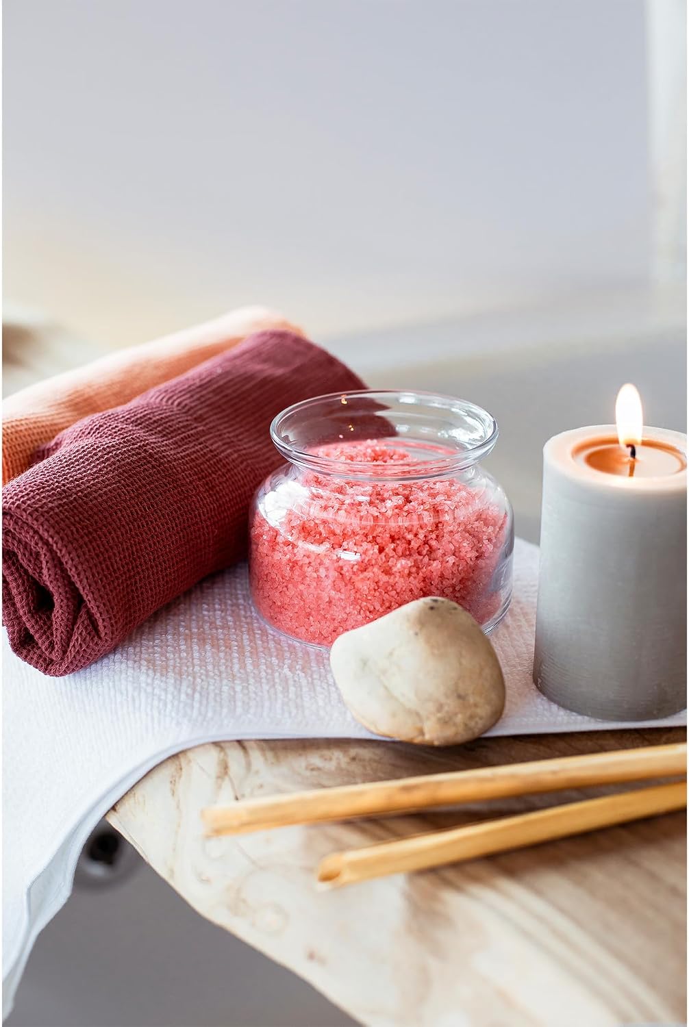 306 Deep Dead Sea Bath Salts Foaming Minerals - Red Dead Sea Coarse Mineral for Soaking with Rose Essential Oils, Alternative to Magnesium Flakes and Epsom Salt, Relaxing Bath Products for Men & Women