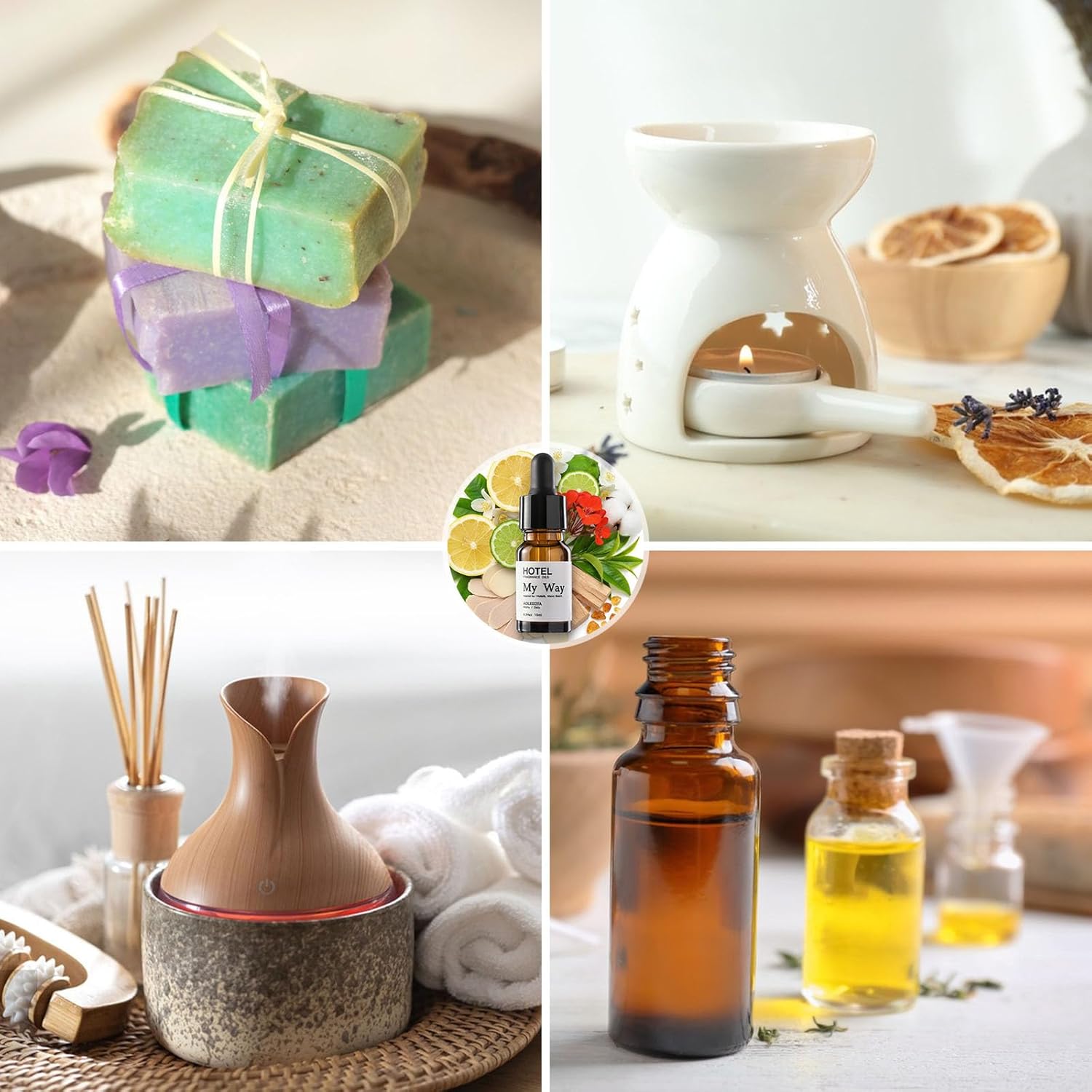 My Way Diffuser Oil Waterless Hotel Essential Oils for Diffusers for Home Inspired by The 1 Hotel Miami Scent - Premium Hotel Collection Diffuser Oil - 10 ml, 0.34 fl oz