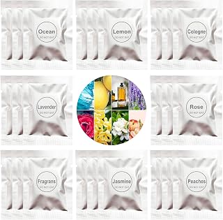 24 Pack Car Air Freshener Refills, Car Air Vent Clip Freshener Replacement Pads, Solid Fragrance Scent Refill Tablets (Lavender/Rose/Cinnamon/Lemon/Cologne/Jasmine/Ocean/Peach)