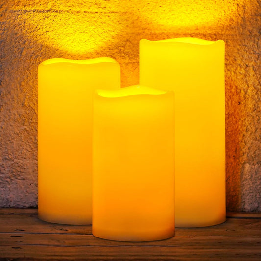 Homemory Large Solar Candles Outdoor Waterproof
