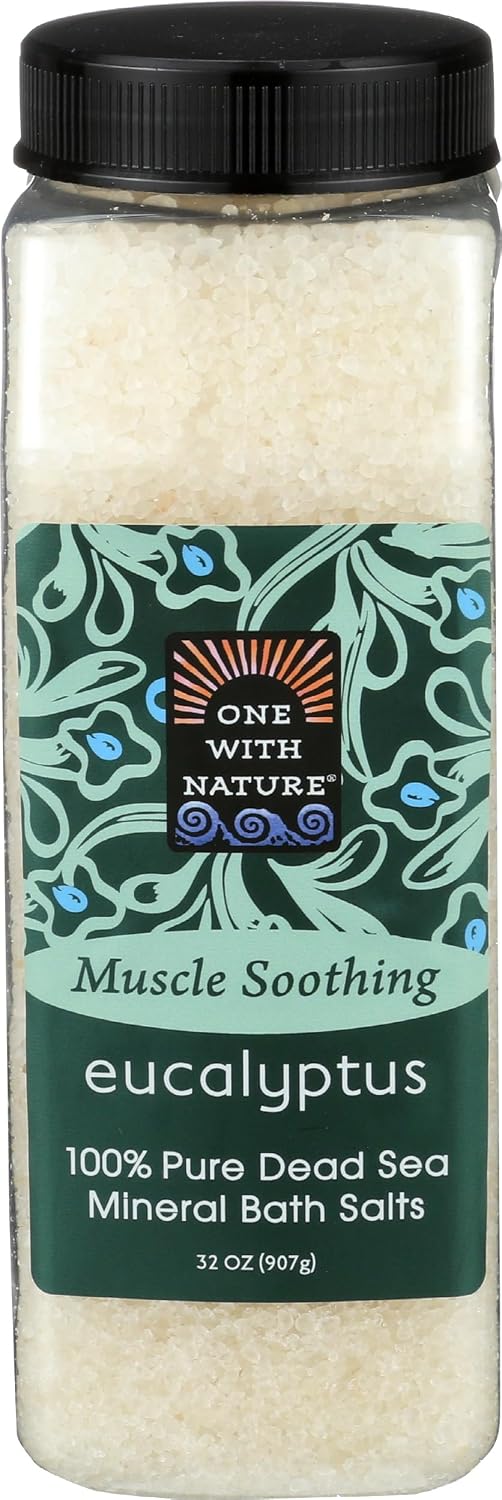 One With Nature, Bath Salts Eucalyptus, 32 Ounce
