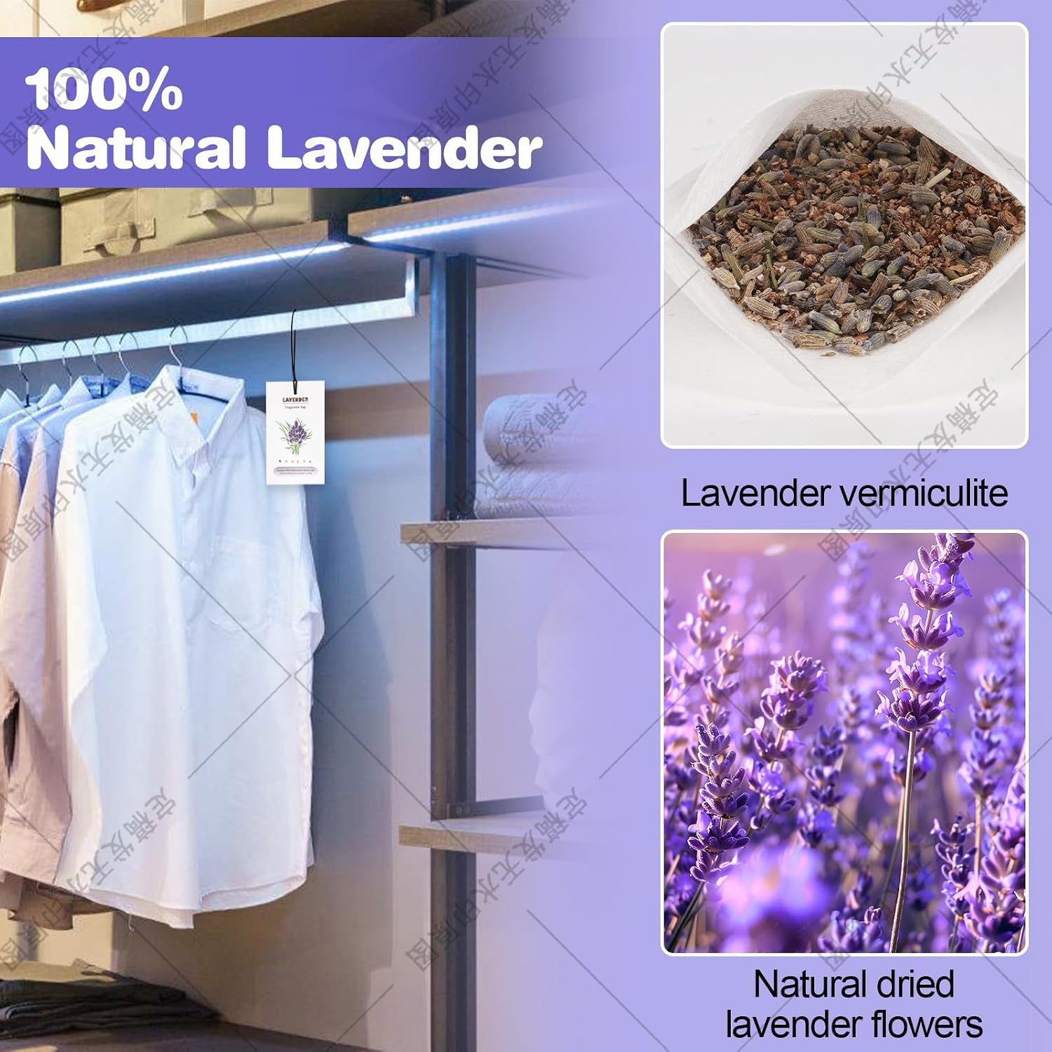 Lavender-6x Fresh Scents Scented Sachet Packet