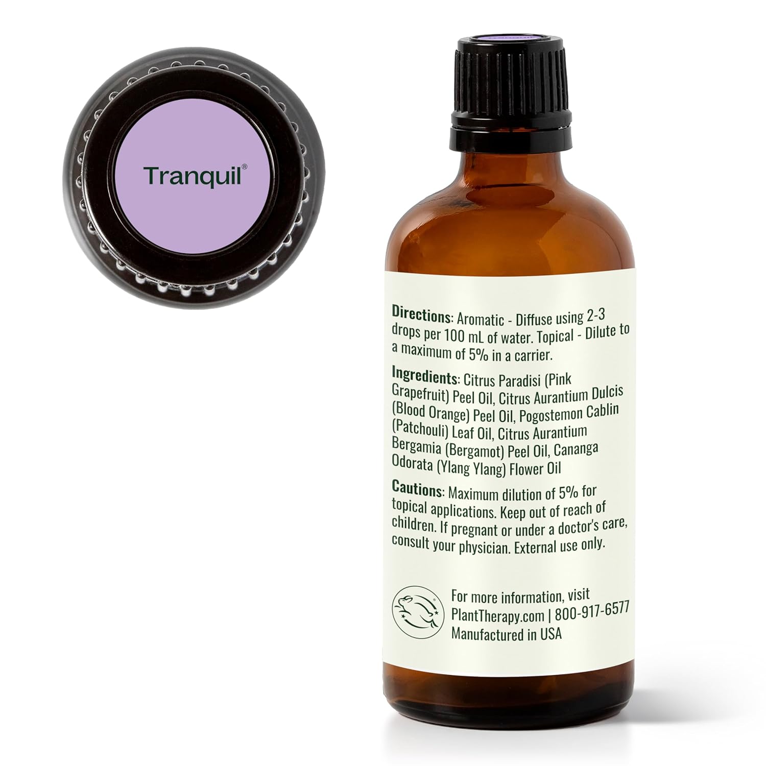 Plant Therapy Tranquil Essential Oil Blend 100 mL (3.3 oz), 100% Pure, Undiluted, Natural Aromatherapy for Relaxation and Better Sleep