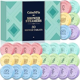 30 Pack Shower Steamers for Women Gift Set, Shower Bath Bombs with 6 Scents, Self Care Gifts for Wife, Easter Basket Stuffers for Women, Fathers Day, Mothers Day and Birthday Gift Ideas